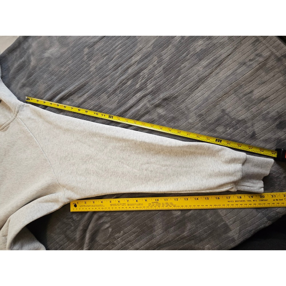 Vuori Restore Hoodie Heather Gray Full Zip Organic Cotton Sweatshirt Small - Picture 6 of 12